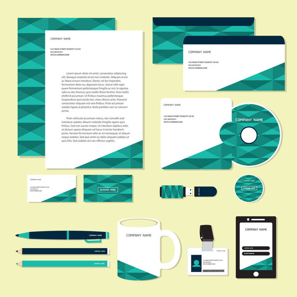 Corporate identity designs, stylized vector illustration - Vector, afbeelding