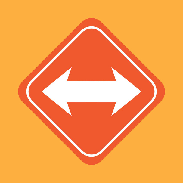 vector illustration of a road sign - Vector, Imagen