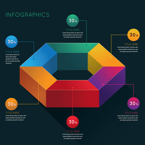 vector illustration of abstract infographics - Vector, Image