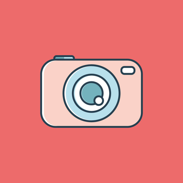 camera icon. flat design style eps 10 - Vektor, kép