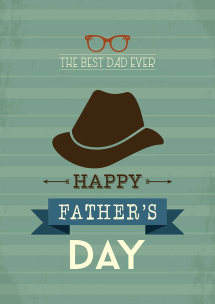 Fathers day, vector illustration - Vector, imagen