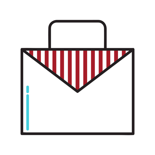 envelope with paper icon vector illustration design - Διάνυσμα, εικόνα
