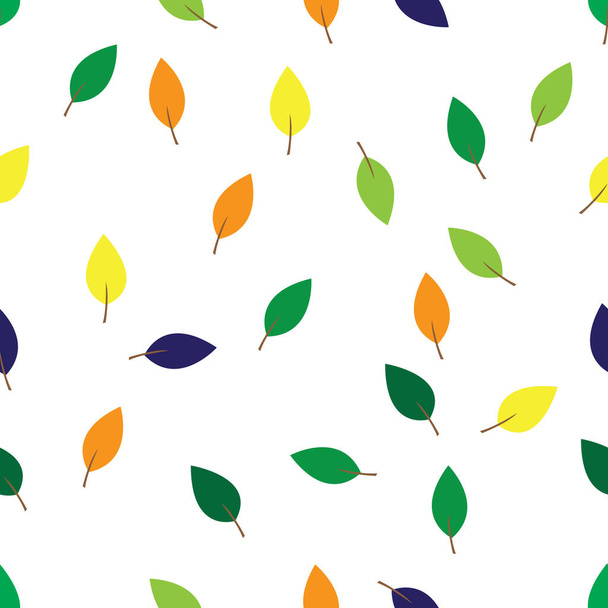 Leaves background stylized vector illustration - Wektor, obraz