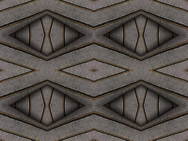 Macro patroon van de hand geweven structuur. Stijlvolle minimalistische naadloze geometrische patroon met 3D-effect geschikt voor wallpapers, muurkunst, achtergronden, interieur. Oppervlakteontwerp. - Foto, afbeelding