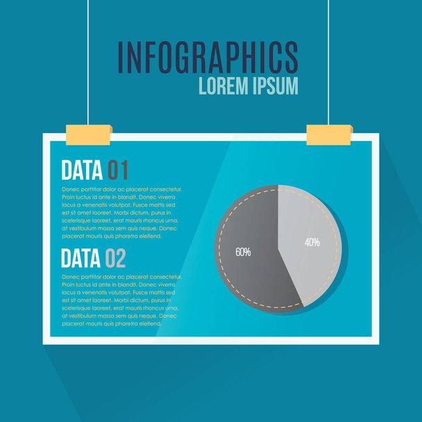 infographics, stylized vector illustration - Vetor, Imagem