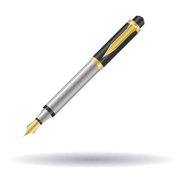 pen flat icon, vector illustration - Vektor, obrázek