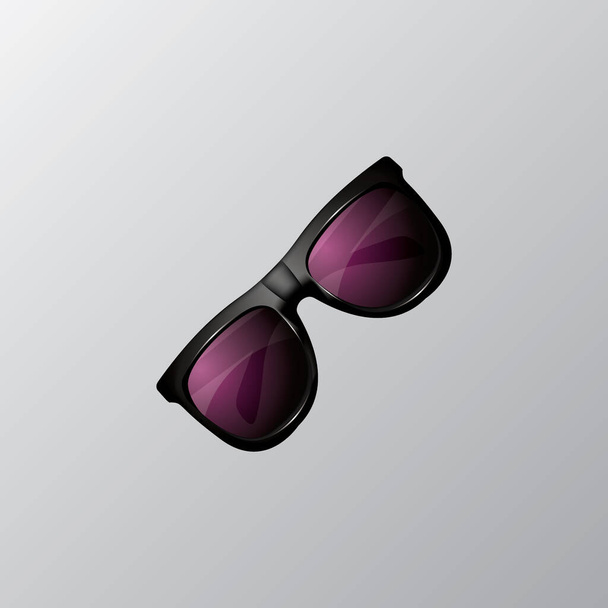 sunglasses vector icon on white background - Vector, imagen