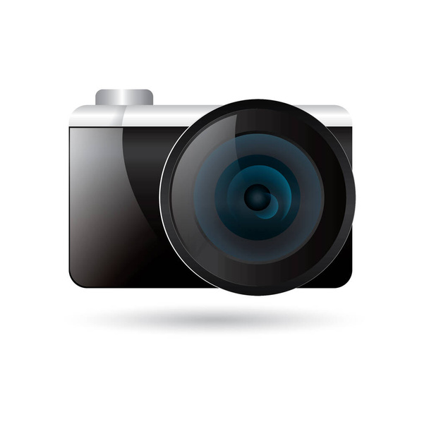 camera icon. vector illustration - ベクター画像
