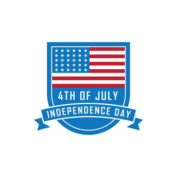USA independence day banner illustration. - Vektör, Görsel