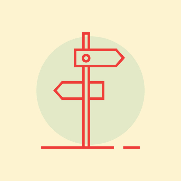 Signpost stylized vector illustration - Vector, Imagen