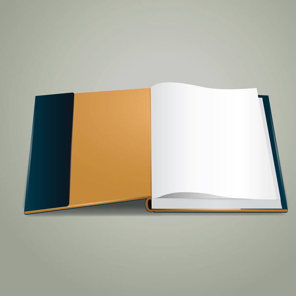 vector illustration of blank book cover - Vektör, Görsel
