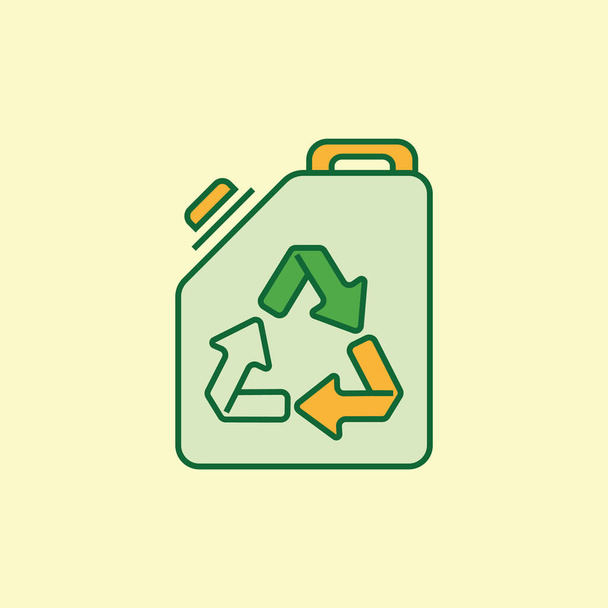 recycling concept with icon design, vector illustration 10 eps graphic - Vector, Imagen