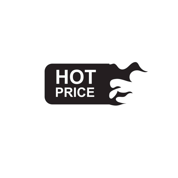 hot price label  flat icon, vector illustration - Vecteur, image