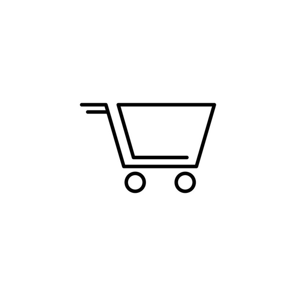 shopping cart line icon - Vektör, Görsel