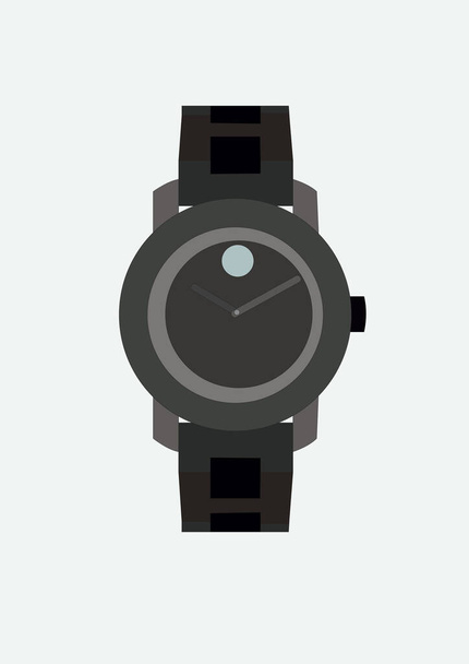 wrist watch, stylized vector illustration - Διάνυσμα, εικόνα