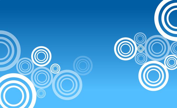 Blue circle abstract - Vector, Imagen