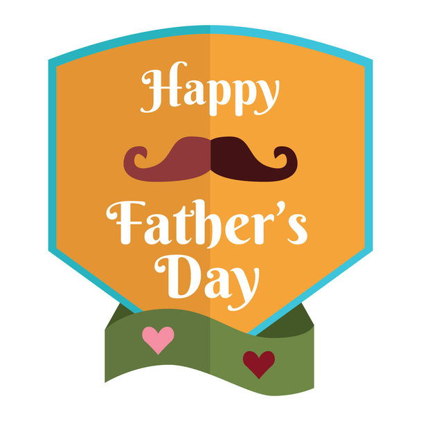 Fathers day, vector illustration - Вектор,изображение