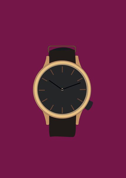 wrist watch, stylized vector illustration - Vektor, Bild