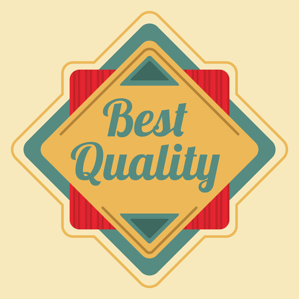 best quality label, vector illustration - Vecteur, image