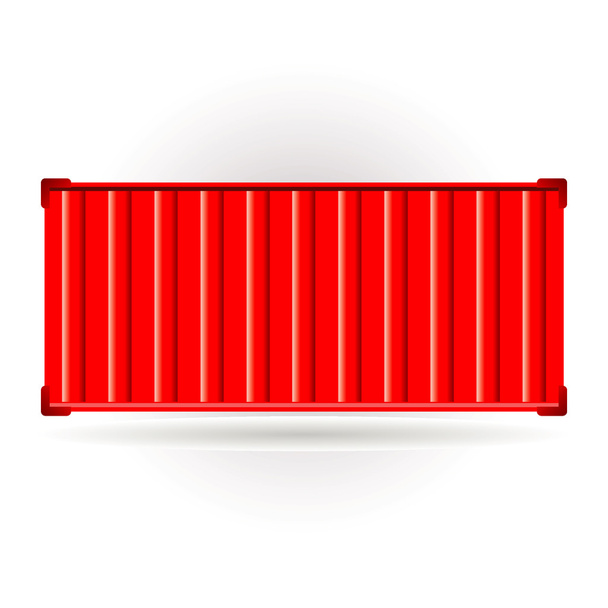 rode container - Vector, afbeelding