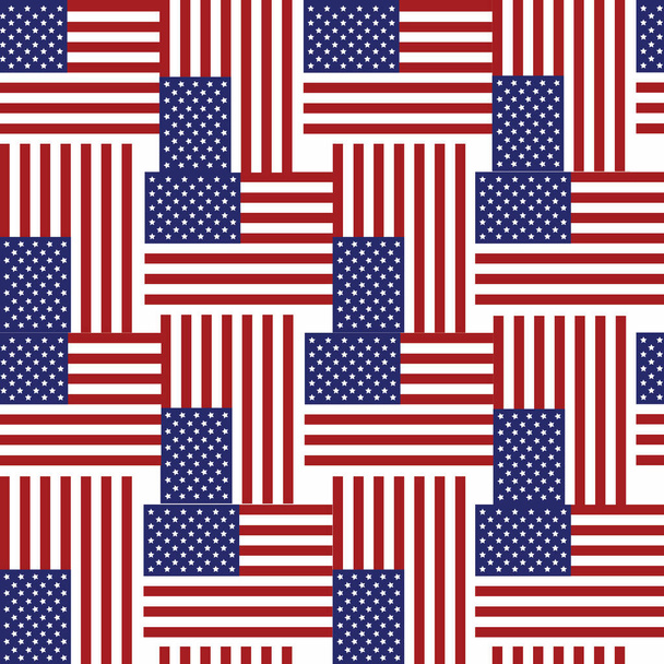 hladký vzor americké vlajky - Vektor, obrázek