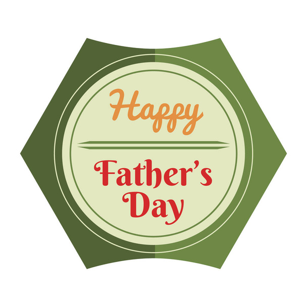 Fathers day, vector illustration - Vector, Imagen