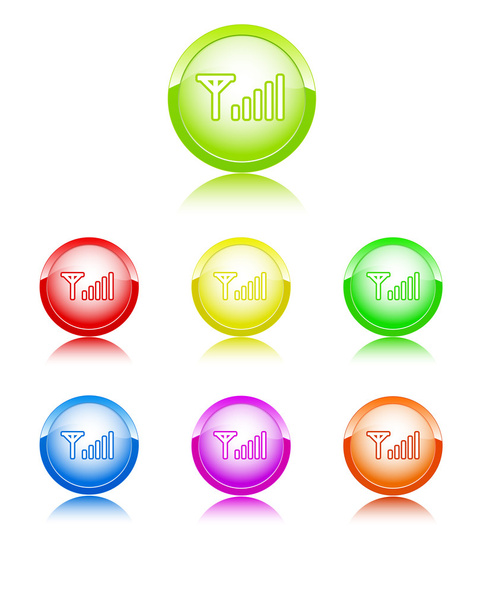 Communication color icon - Vecteur, image