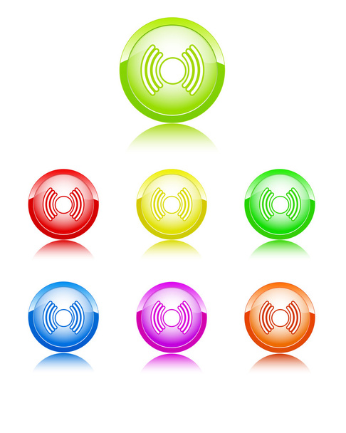Communication color icon - Vetor, Imagem