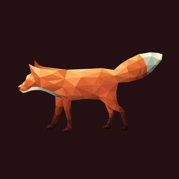 Fox stylized vector illustration - Vetor, Imagem