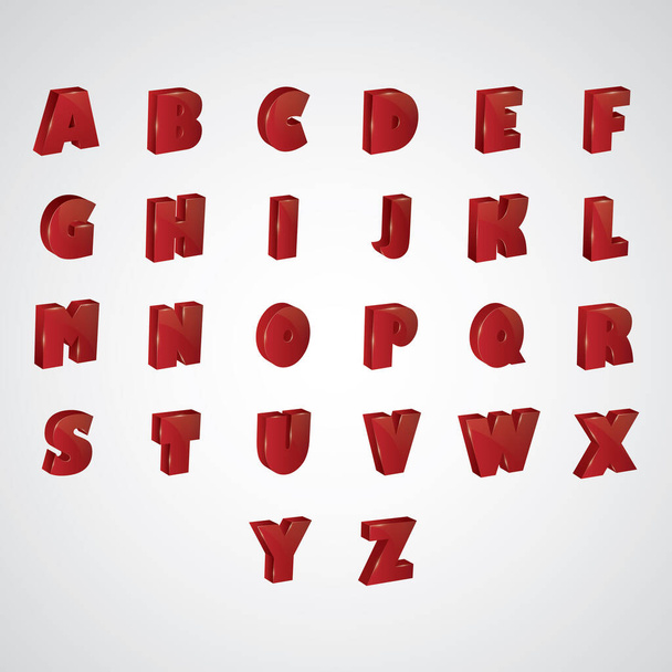 vector alphabet. hand drawn letters. - Vetor, Imagem