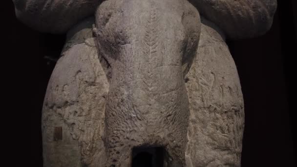 Ekspozycja słynnego Muzeum Archeologicznego w Stambule. Starożytne grobowce. - Materiał filmowy, wideo