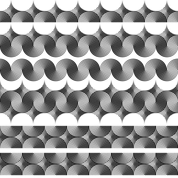 Formas geométricas rayas con efecto de distorsión
 - Vector, Imagen