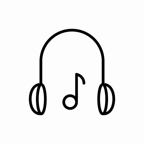 Esboço fone de ouvido icon.Headphone vetor ilustração. Símbolo para web e móvel
 - Vetor, Imagem