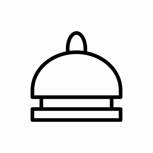 Outline hotel bell icon.Hotel bell vector illustration. Symbol for web and mobile - Vector, Image