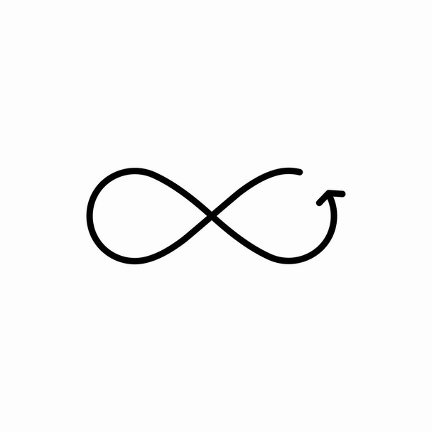 Outline infinity icon.Infinity vector illustration. Symbol for web and mobile - Vector, Image