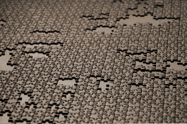 missing puzzle pieces - a symbolic metaphor - Photo, Image