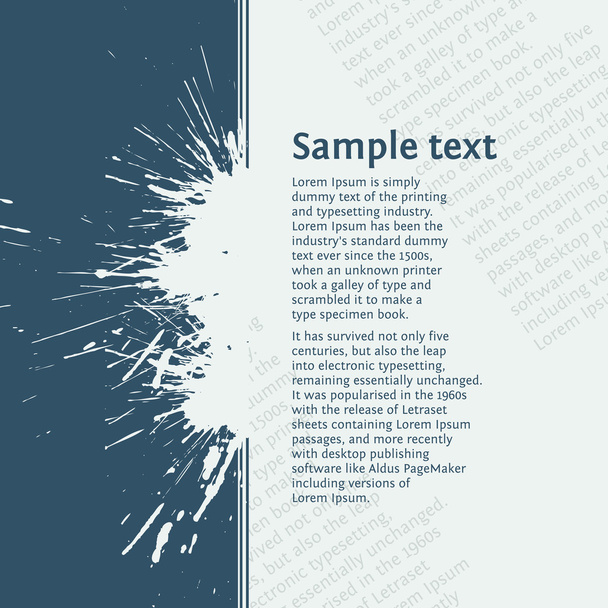 Inky splash with space for your text - Vettoriali, immagini