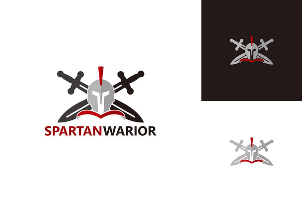 Spartan Warrior Logo Template Design Vector, Embleem, Design Concept, Creatief Symbool, Pictogram - Vector, afbeelding