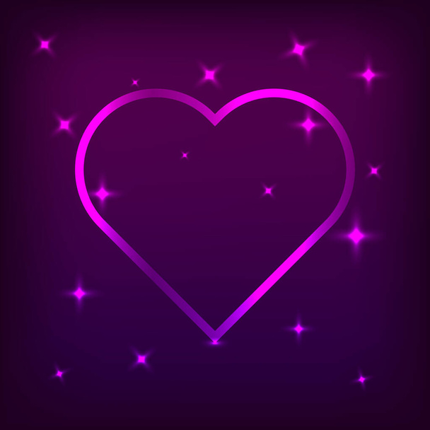 Сердце с красивыми цветовыми эффектами
 - Вектор,изображение