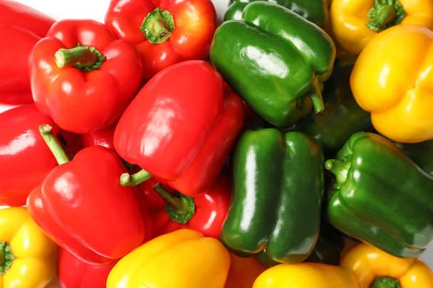 Different bell pepper as background - Photo, image
