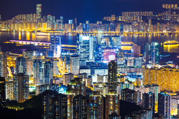Skyline der Stadt Hongkong - Foto, Bild
