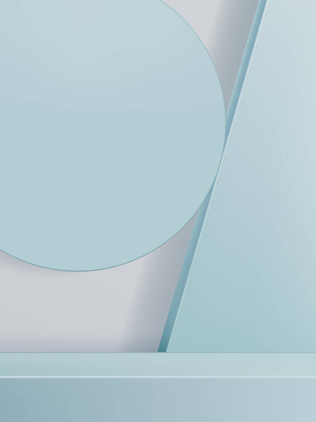 Wektor Streszczenie 3D Ilustracja Minimalne geometryczne Studio Strzał Tło wyświetlania produktu - Wektor, obraz