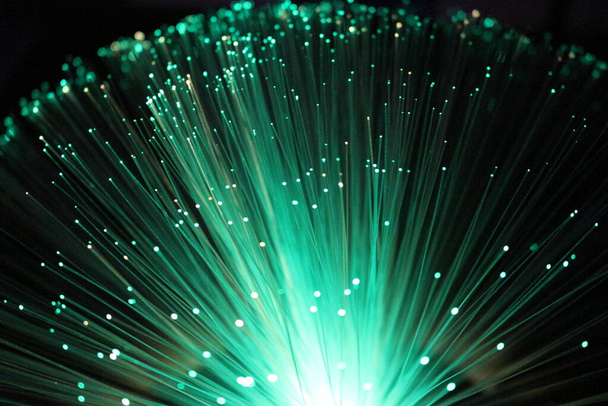 La lampe à fibre optique produit des effets d'éclairage suggestifs - Photo, image