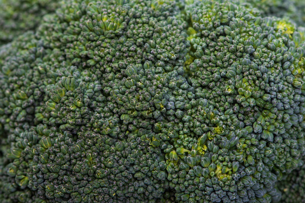Zbliżenie świeżych zielonych brokułów tekstury - Zdjęcie, obraz