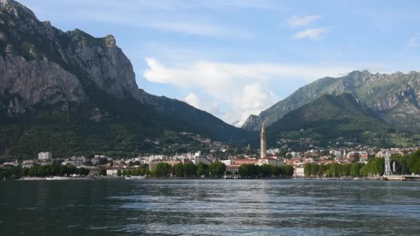 Panorama des Lecco-Sees von der Malgrate-Seite - Filmmaterial, Video