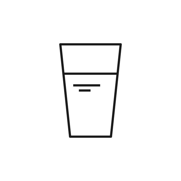 Icona di vetro d'acqua. Simbolo di vetro moderno, semplice, vettore, icona per la progettazione di siti web, app mobile, ui. Illustrazione vettoriale - Vettoriali, immagini