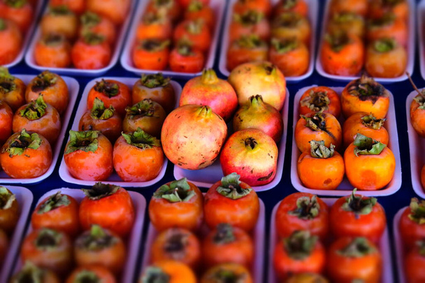 Orangene Dattelpalme vom Wochenmarkt - Foto, Bild