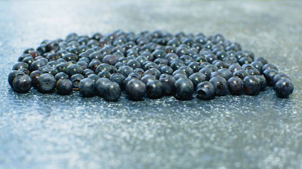 Ripe blueberries on wooden background - Photo, Image