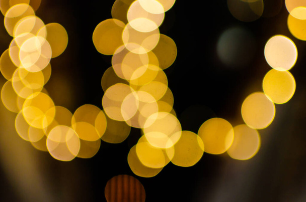 Colorful circular bokeh for background. It shows the flow of energy with warm colors. - Photo, Image