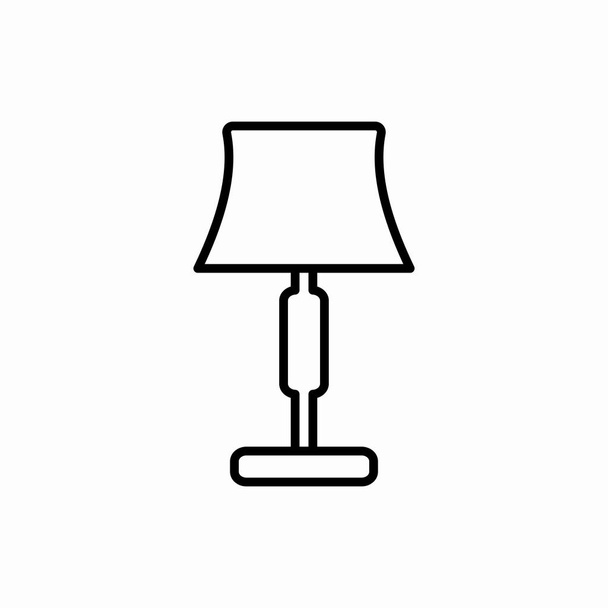 Obrysová ikona stínítko.Lampshade vektorová ilustrace. Symbol pro web a mobil - Vektor, obrázek